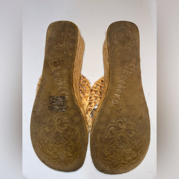 Skechers Cali Woven Espadrille Wedge Sandals Size 8 l Women’s Boho Summer Shoes - Picture 6 of 13